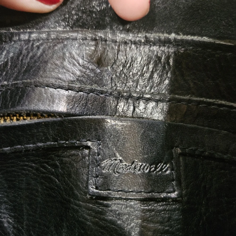 MADEWELL Bucket Bag, Madewell Handbag, Black Leather Handbag - Picture 3 of 5